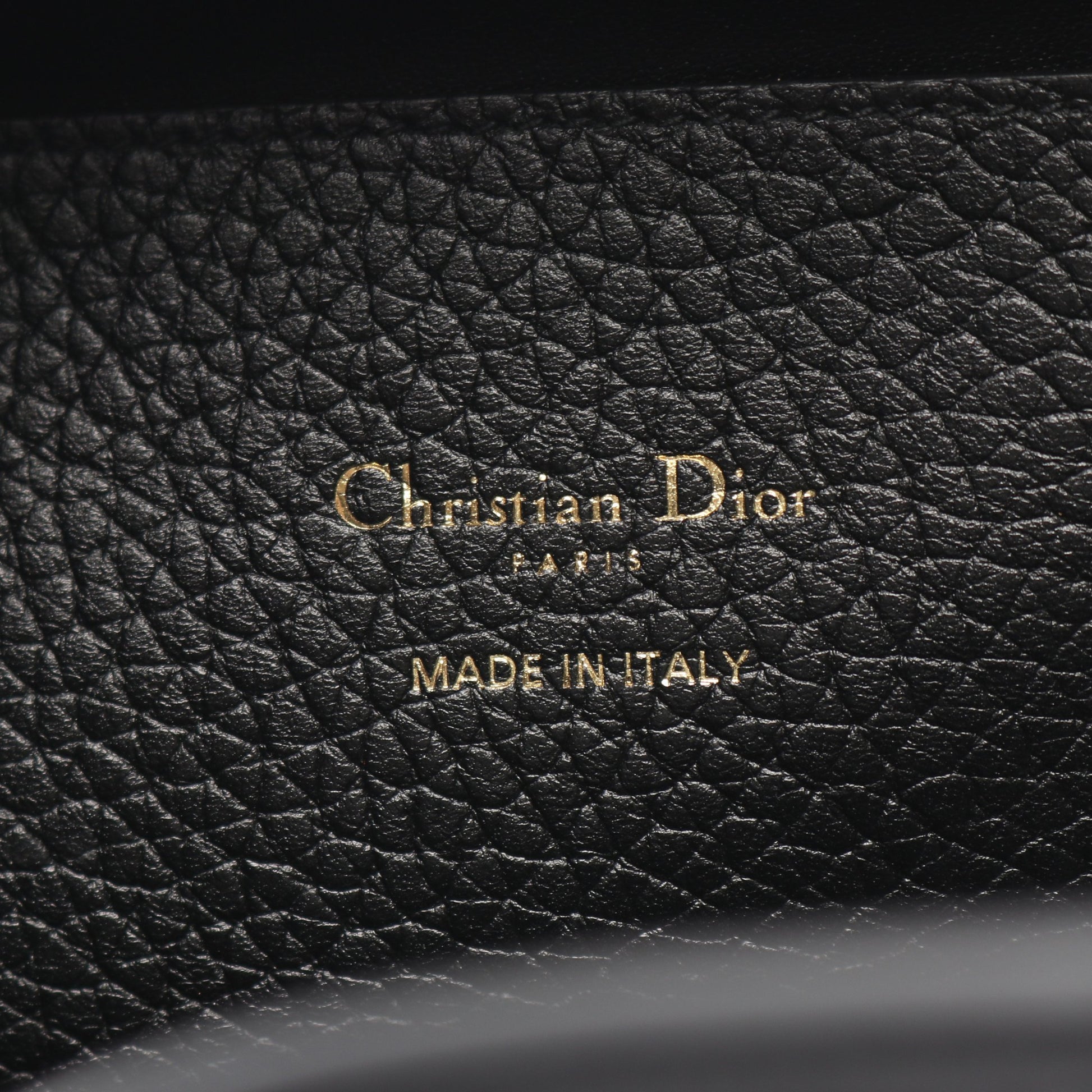 シグネチャー バケットバッグ ハンドバッグ レザー ブラック 2WAY クリスチャンディオール バッグ Christian Dior