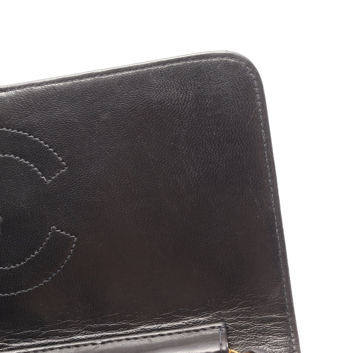マトラッセ シングルフラップ チェーンショルダーバッグ ラムスキン ブラック ゴールド金具 シャネル バッグ CHANEL