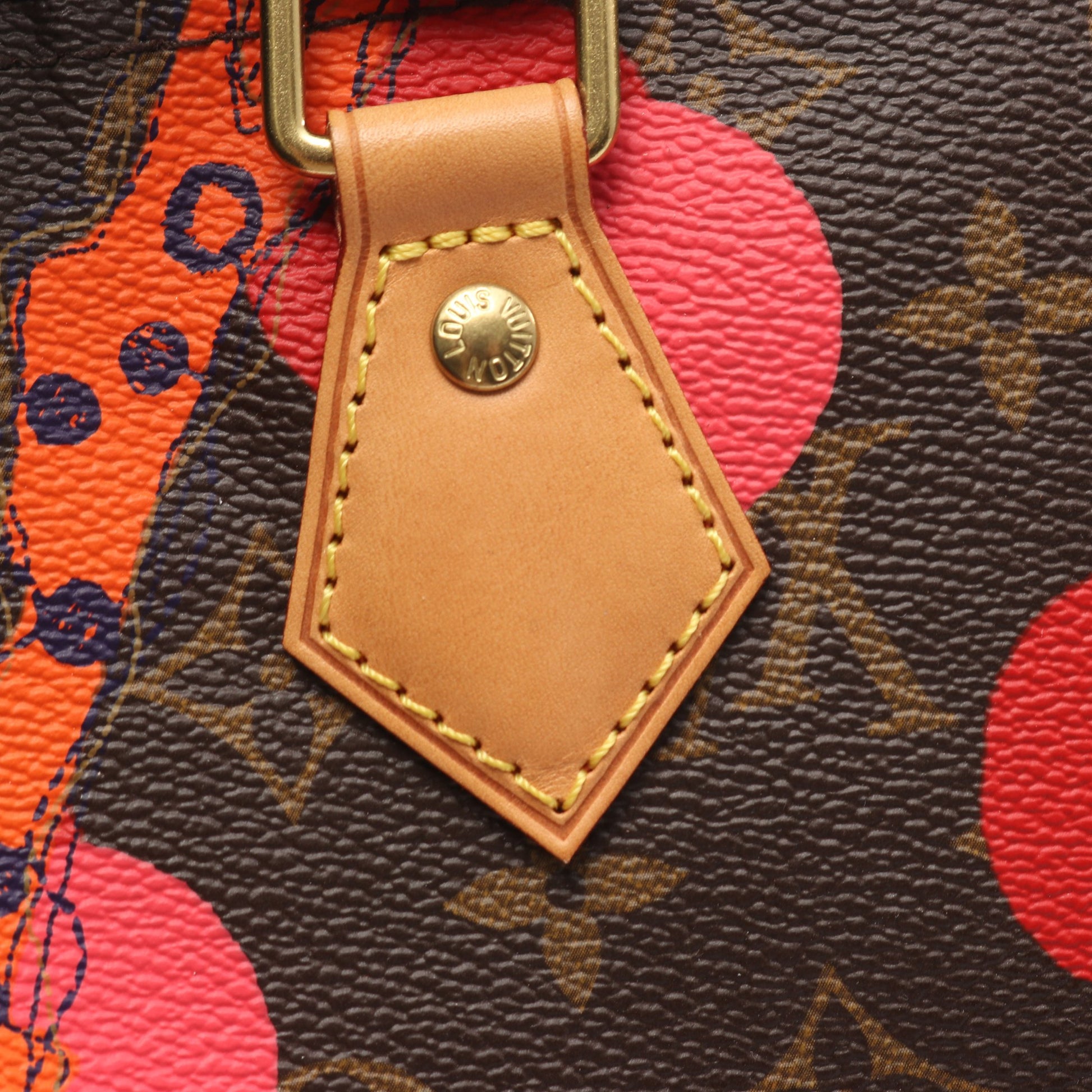 スピーディ30 モノグラムラマージュ ハンドバッグ PVC レザー ブラウン レッド オレンジ ルイヴィトン バッグ LOUIS VUITTON