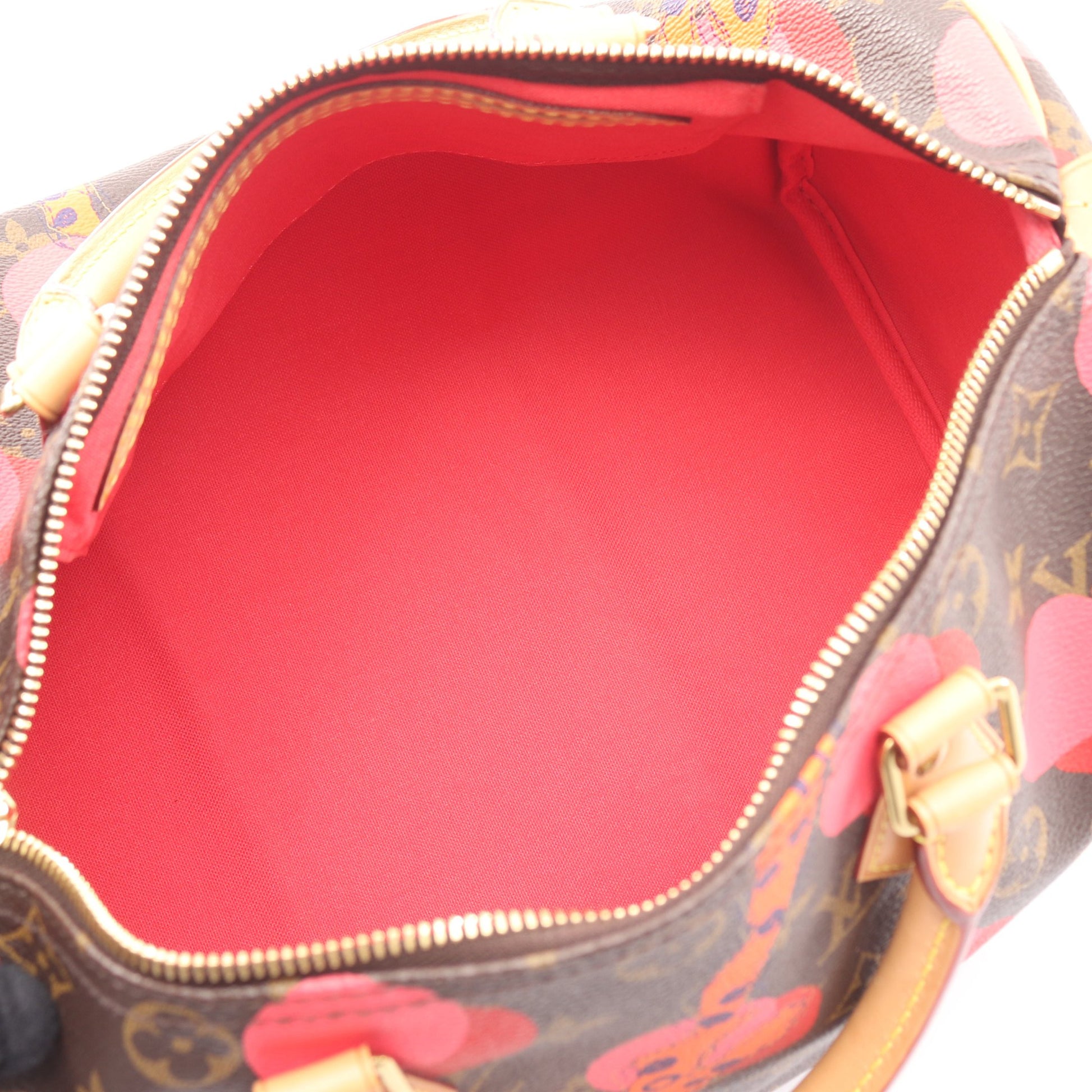 スピーディ30 モノグラムラマージュ ハンドバッグ PVC レザー ブラウン レッド オレンジ ルイヴィトン バッグ LOUIS VUITTON
