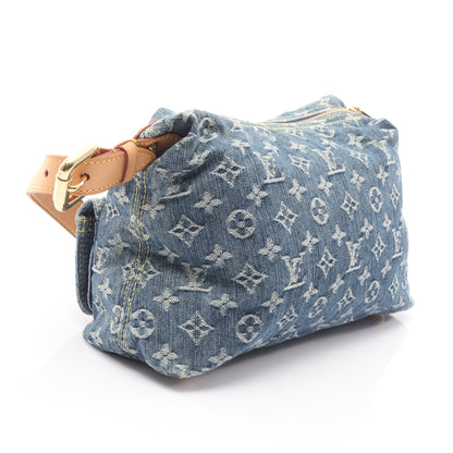 バギーPM モノグラムデニム ショルダーバッグ デニム レザー ブルー ルイヴィトン バッグ LOUIS VUITTON