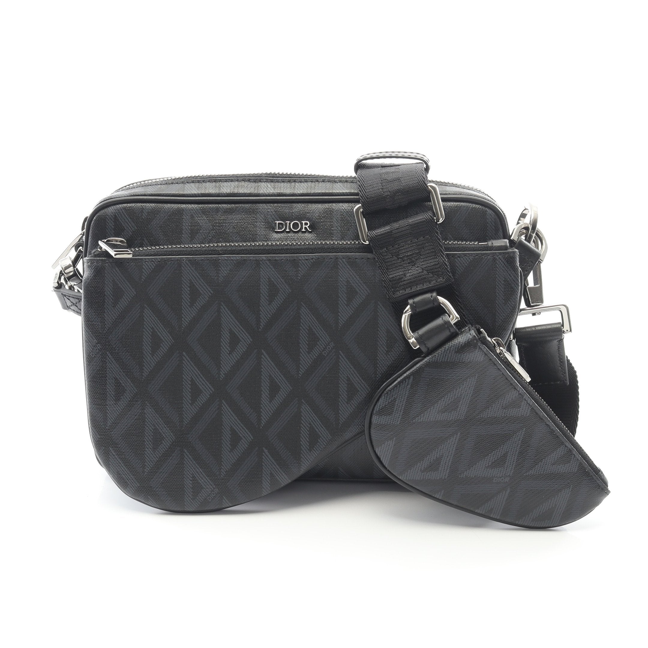 【未使用】Dior ブラック ビジネスバッグ CDダイヤモンド クリスチャン・ディオール Christian Dior CDダイヤモンドサファリ