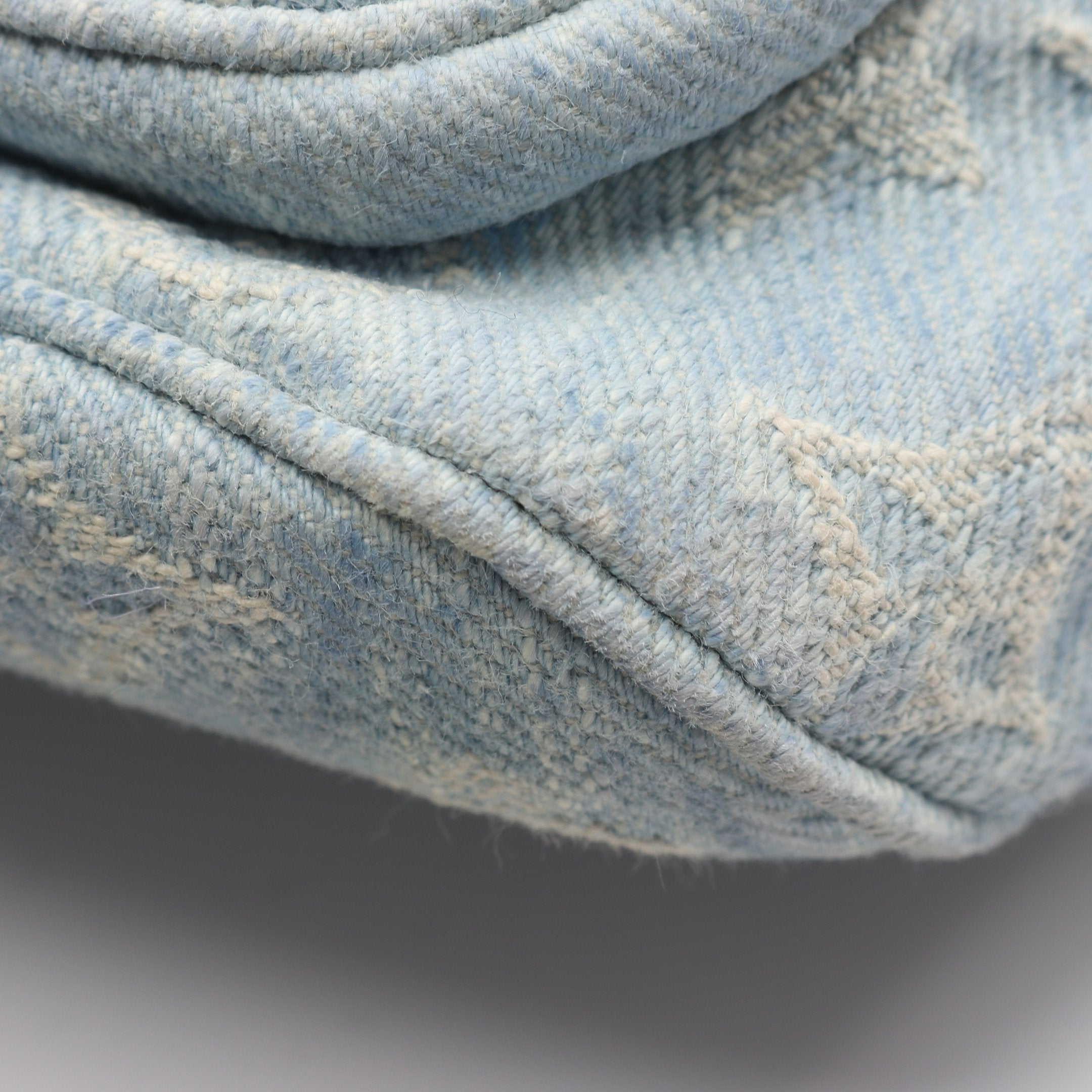 ミニ バムバッグ モノグラムデニム スカイブルー ハンドバッグ