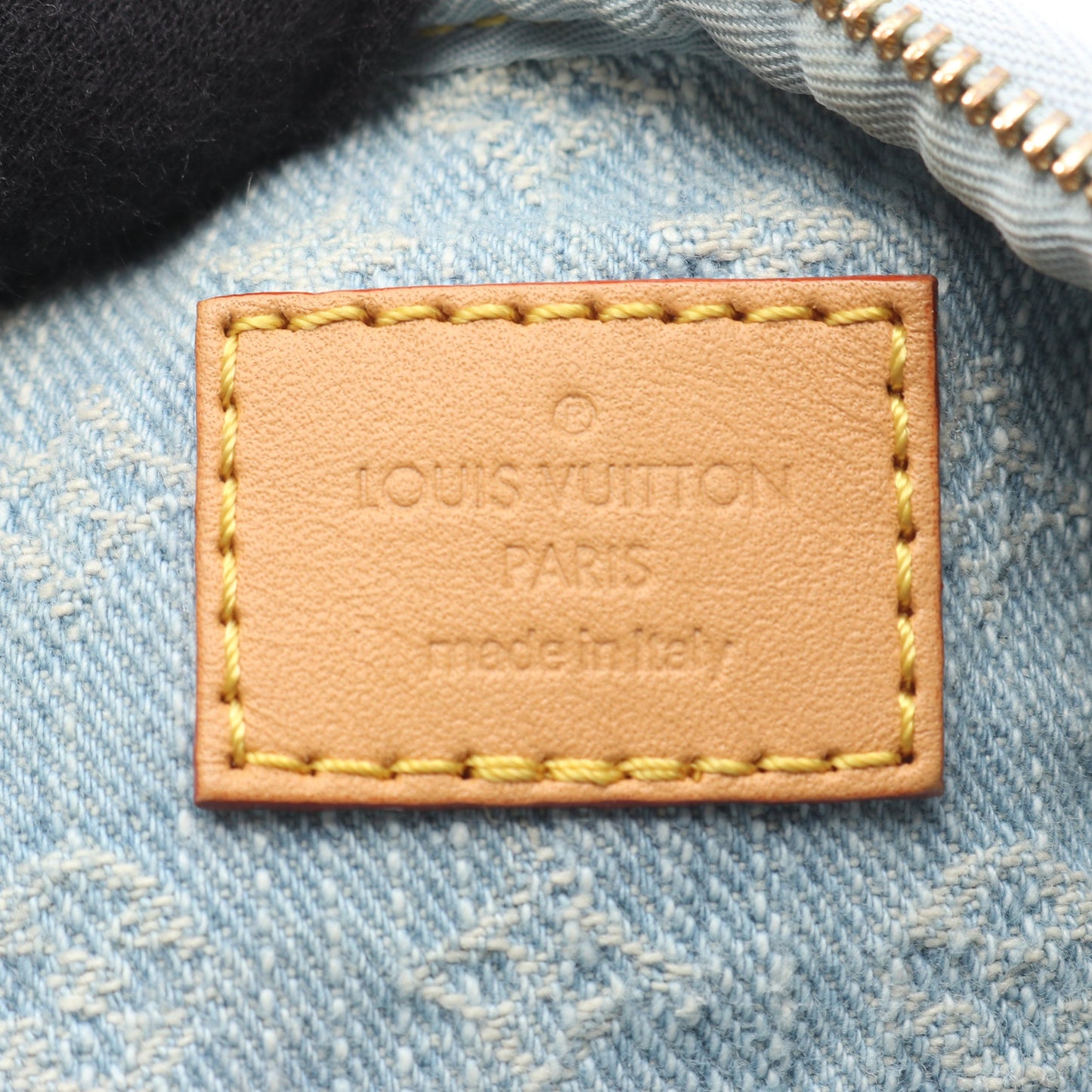 ミニ バムバッグ モノグラムデニム スカイブルー ハンドバッグ キャンバス レザー ライトブルー 2WAY ルイヴィトン バッグ LOUIS VUITTON
