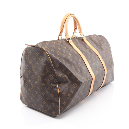キーポル55 モノグラム ボストンバッグ PVC レザー ブラウン ルイヴィトン バッグ LOUIS VUITTON