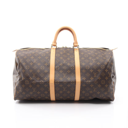 キーポル55 モノグラム ボストンバッグ PVC レザー ブラウン ルイヴィトン バッグ LOUIS VUITTON