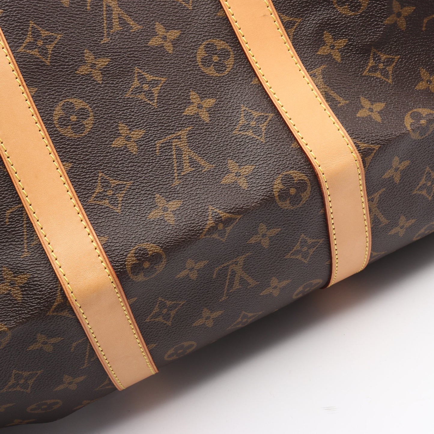 キーポル55 モノグラム ボストンバッグ PVC レザー ブラウン ルイヴィトン バッグ LOUIS VUITTON