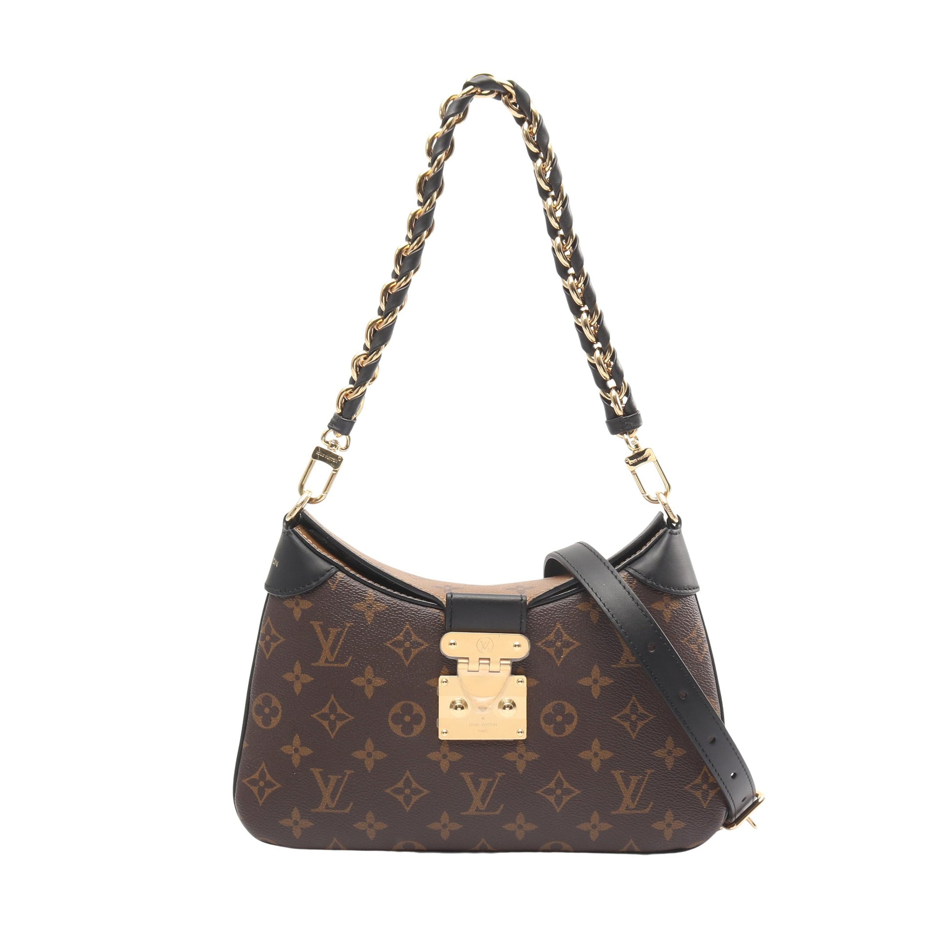 LVトゥイニー モノグラムリバース チェーンショルダーバッグ PVC レザー ブラウン ライトブラウン 2WAY ルイヴィトン バッグ LOUIS VUITTON