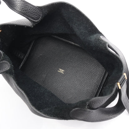 ピコタンロックMM ハンドバッグ トリヨンクレマンス ブラック ゴールド金具 Y刻印 エルメス バッグ HERMES