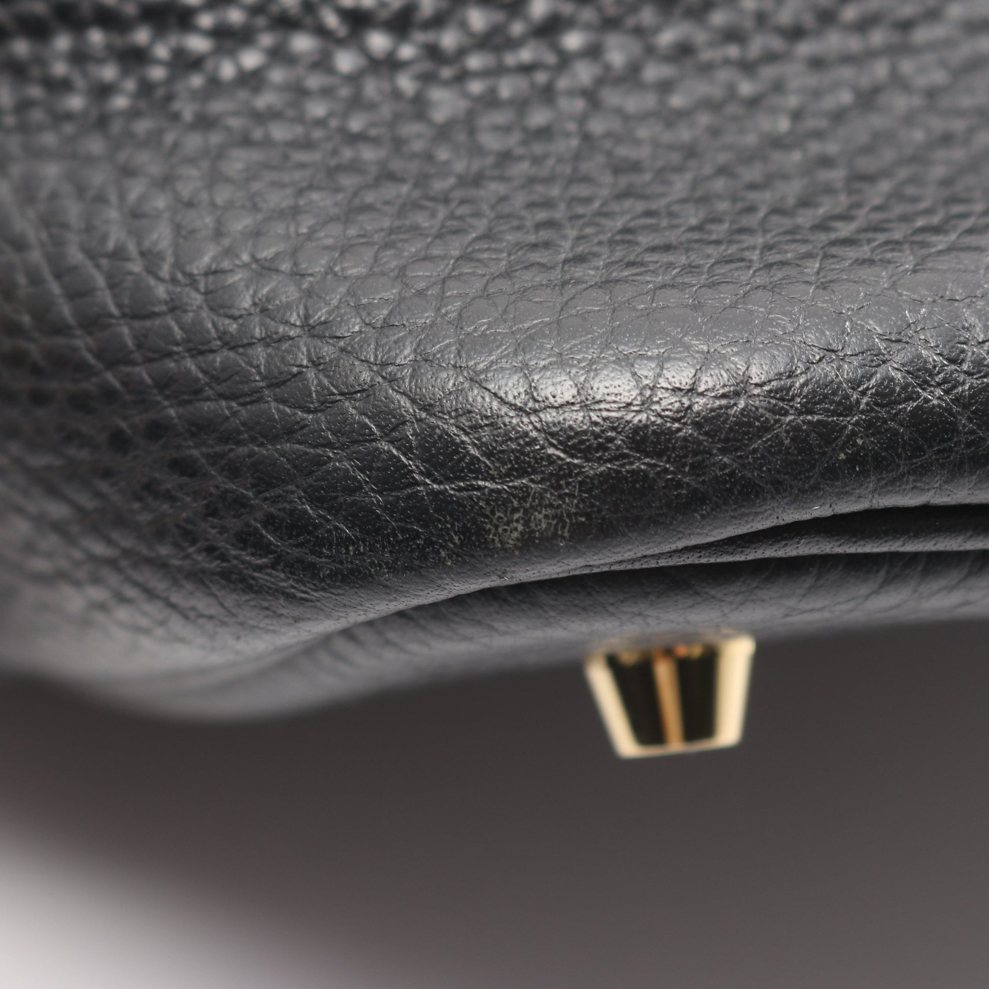 ピコタンロックMM ハンドバッグ トリヨンクレマンス ブラック ゴールド金具 Y刻印 エルメス バッグ HERMES