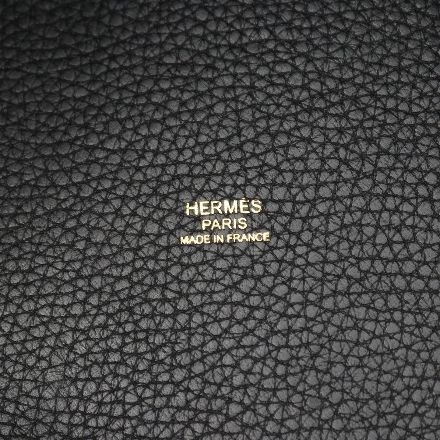 ピコタンロックMM ハンドバッグ トリヨンクレマンス ブラック ゴールド金具 Y刻印 エルメス バッグ HERMES