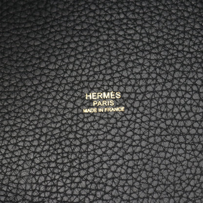 ピコタンロックMM ハンドバッグ トリヨンクレマンス ブラック ゴールド金具 Y刻印 エルメス バッグ HERMES
