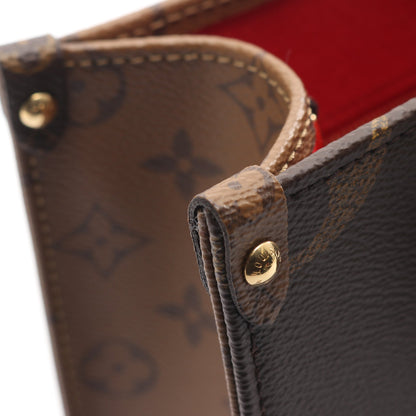 オンザゴーPM モノグラムジャイアント リバース ハンドバッグ PVC ブラウン ベージュ 2WAY ルイヴィトン バッグ LOUIS VUITTON