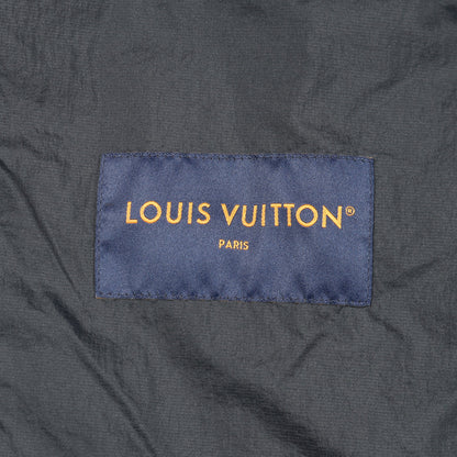 モノグラム フーテッドブルゾン ジャケット レザー ポリエステル ネイビー ルイヴィトン アウター LOUIS VUITTON
