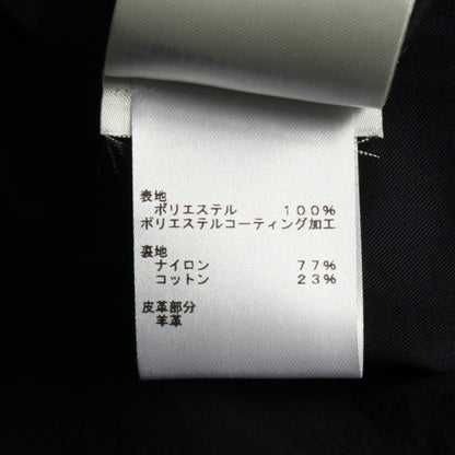 モノグラム フーテッドブルゾン ジャケット レザー ポリエステル ネイビー ルイヴィトン アウター LOUIS VUITTON