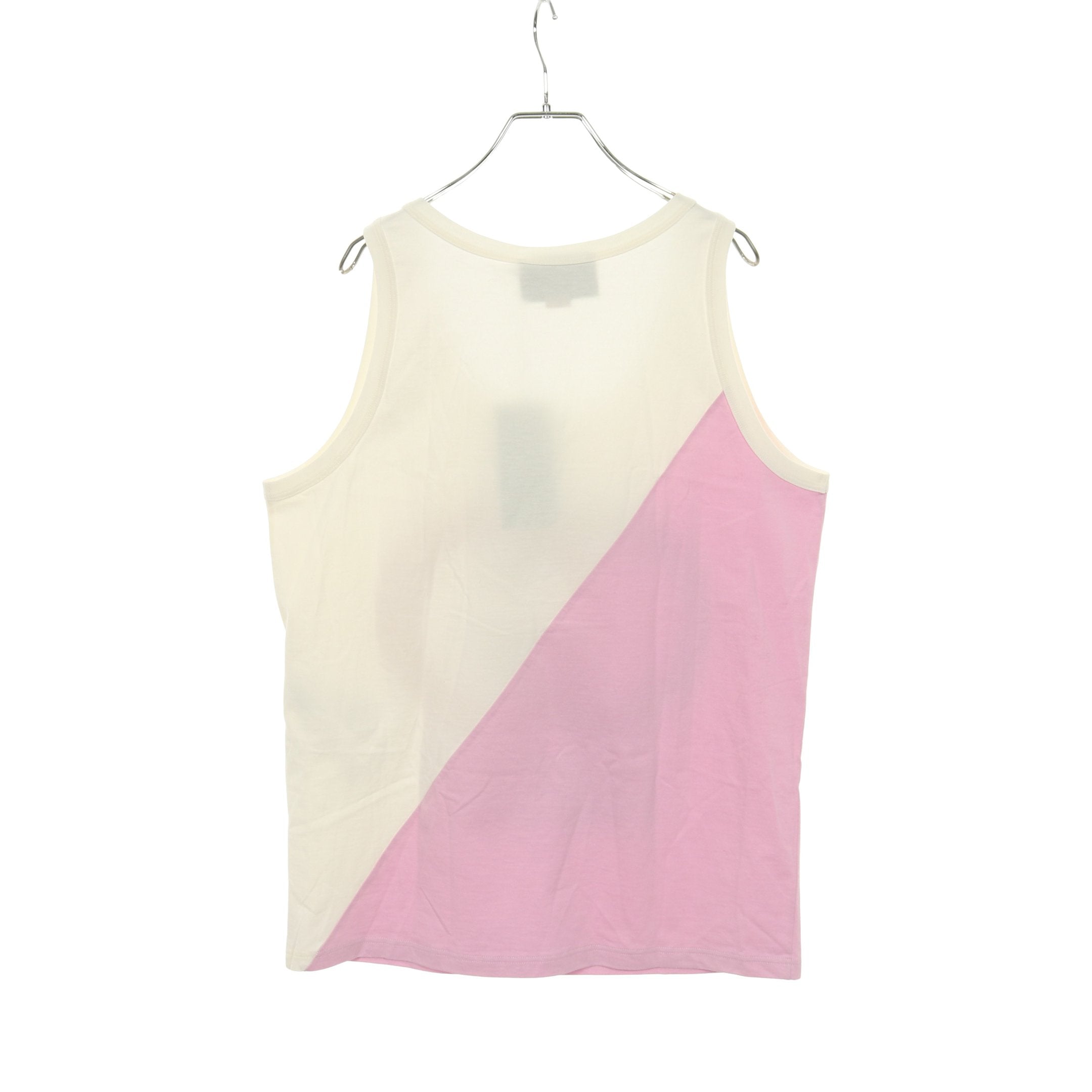 インターロッキング G タンクトップ スパンコール コットン ホワイト