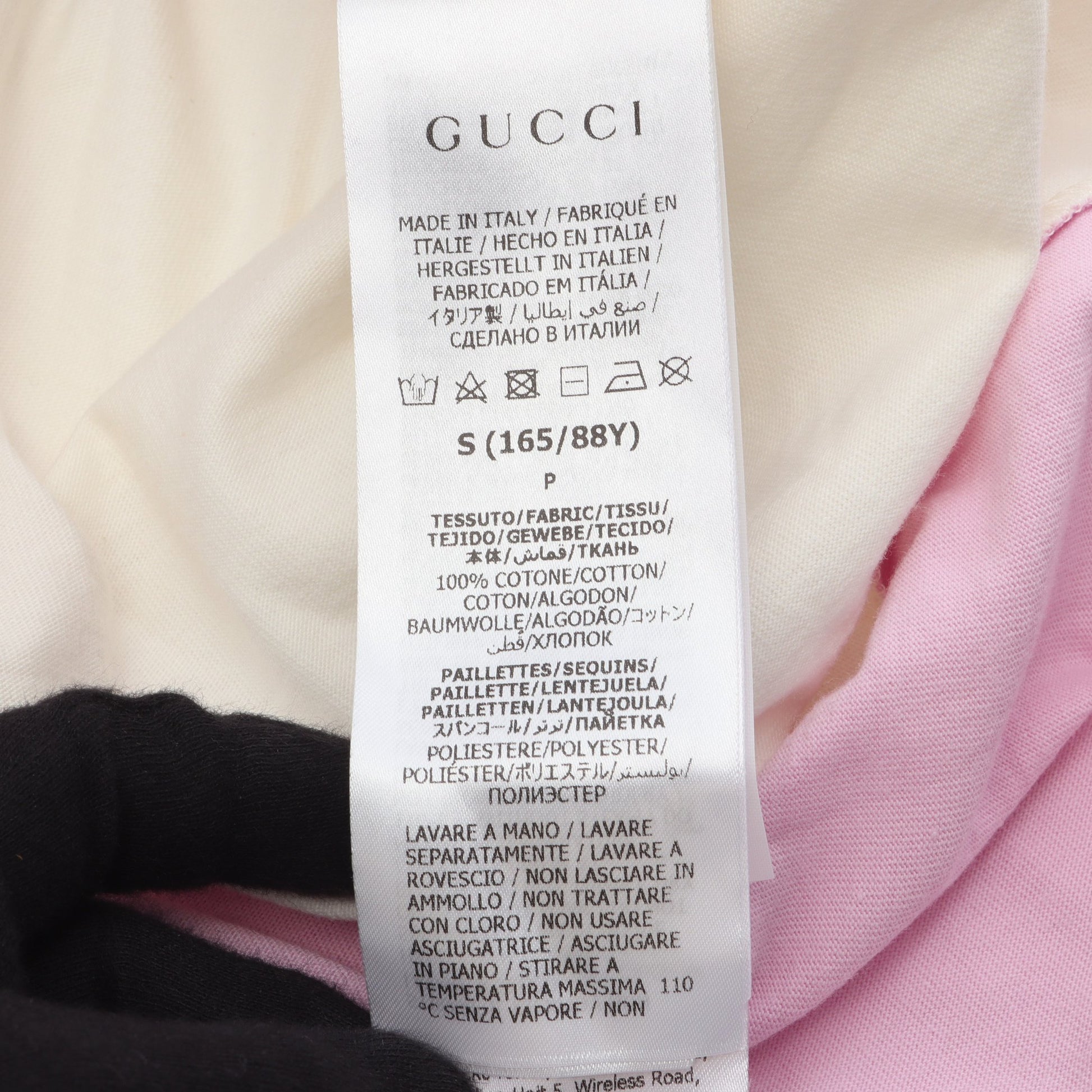 インターロッキング G タンクトップ スパンコール コットン ホワイト ピンク マルチカラー グッチ トップス GUCCI
