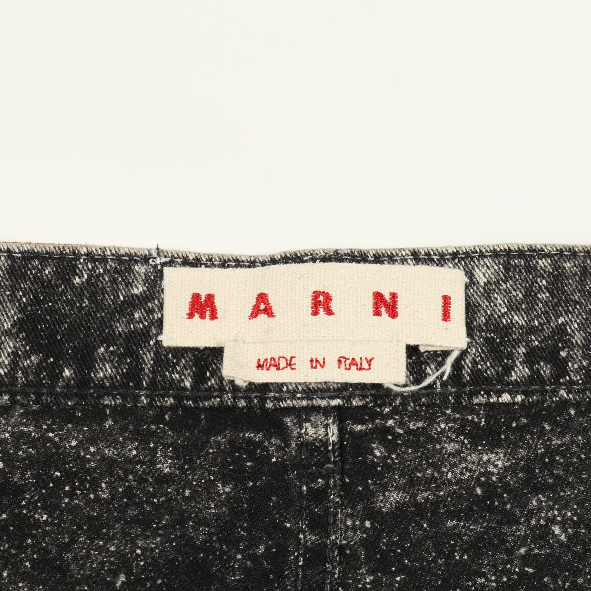 デニムパンツ コットン ダークグレー ダメージ加工 マルニ ボトムス MARNI