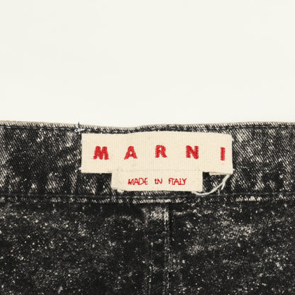 デニムパンツ コットン ダークグレー ダメージ加工 マルニ ボトムス MARNI