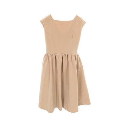 ワンピース ベージュ バックボタン フォクシーニューヨーク ワンピース FOXEY NEW YORK