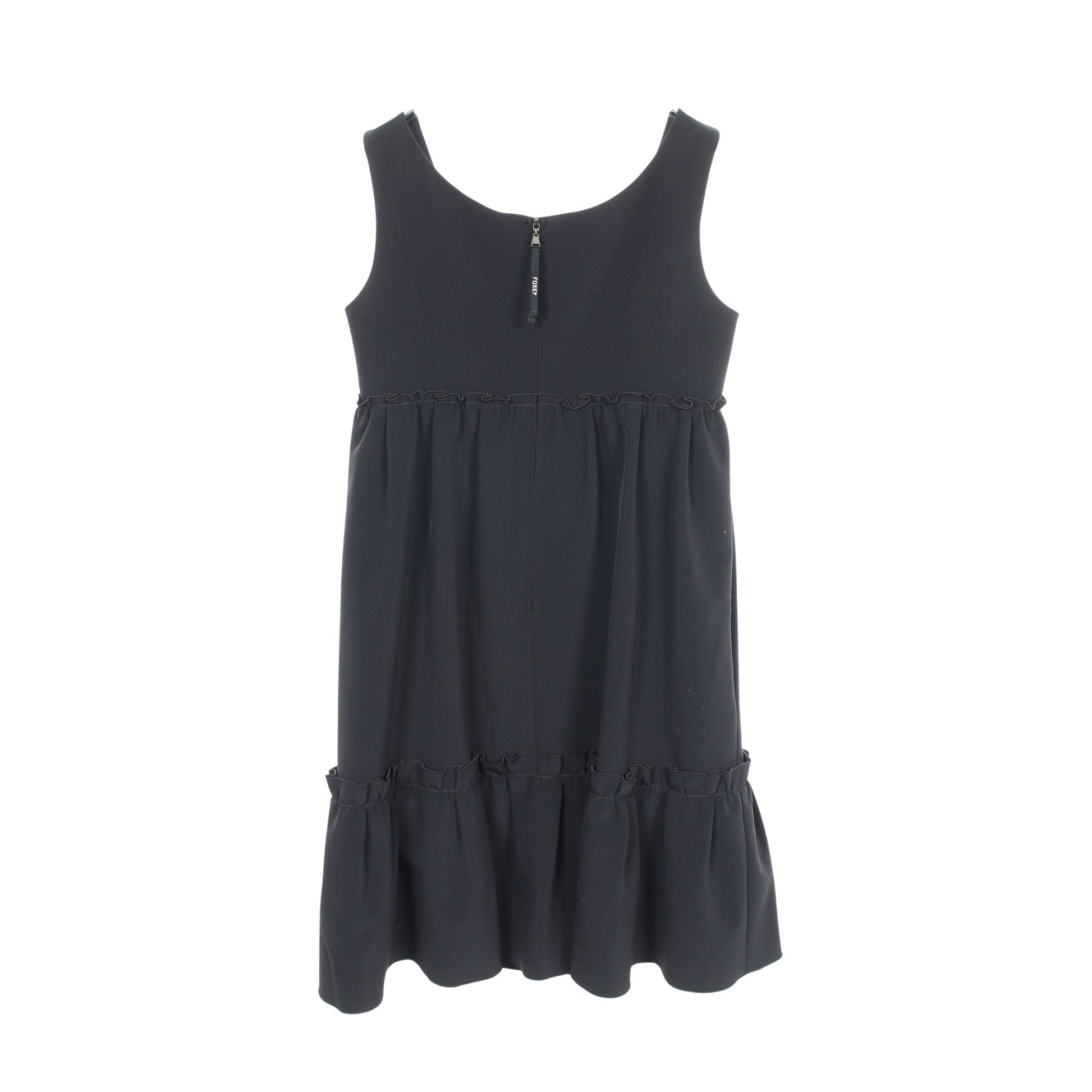 ワンピース ノースリーブ フリル ネイビー フォクシーニューヨーク ワンピース FOXEY NEW YORK