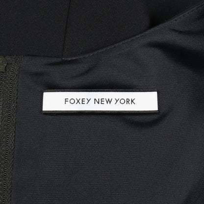 ワンピース ノースリーブ フリル ネイビー フォクシーニューヨーク ワンピース FOXEY NEW YORK