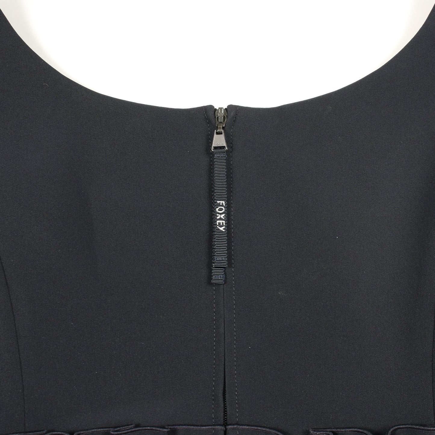 ワンピース ノースリーブ フリル ネイビー フォクシーニューヨーク ワンピース FOXEY NEW YORK