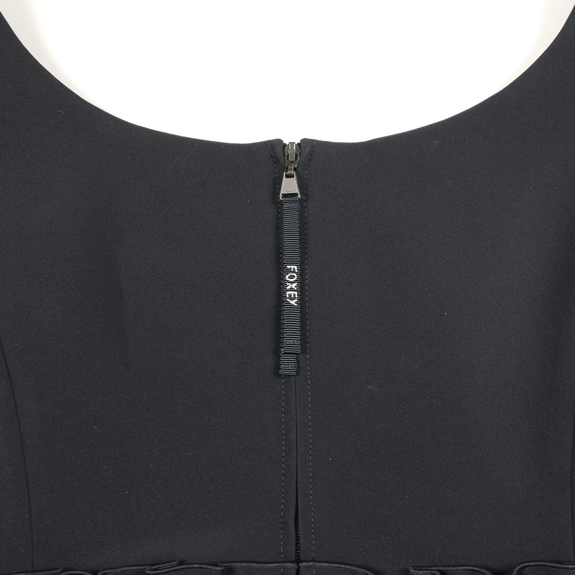 ワンピース ノースリーブ フリル ネイビー フォクシーニューヨーク ワンピース FOXEY NEW YORK