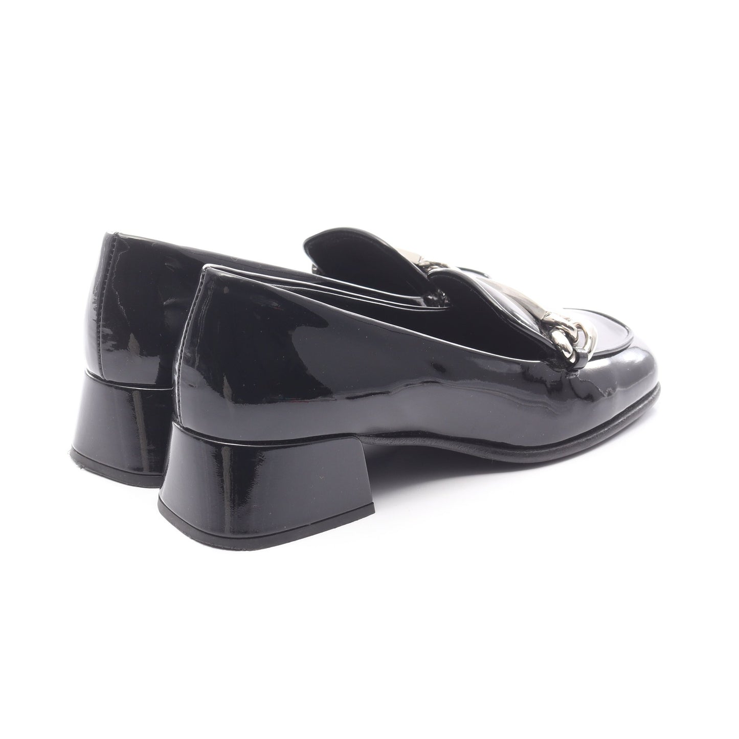 ローファー ロゴ バックル レザー ブラック ミュウミュウ シューズ miu miu