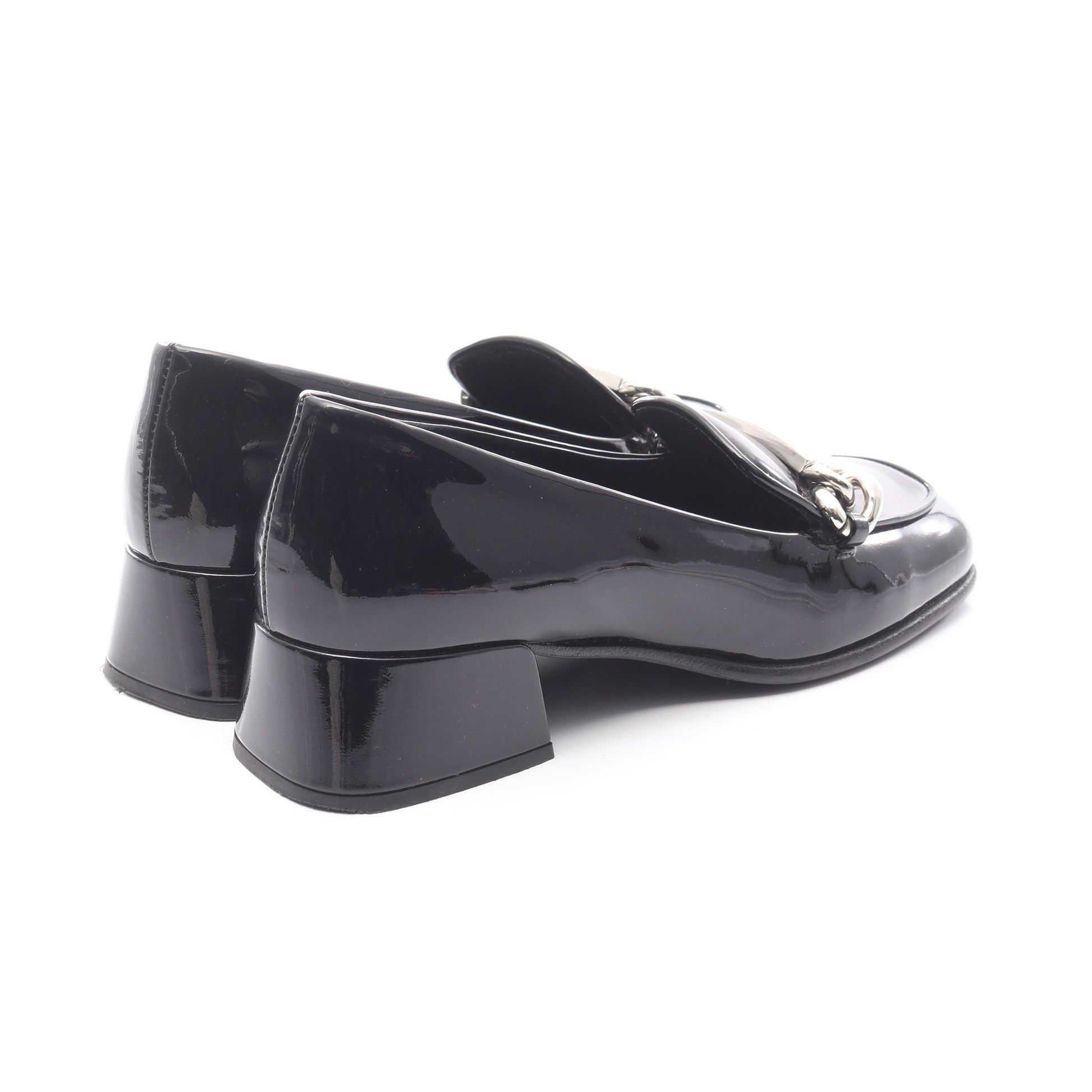 ローファー ロゴ バックル レザー ブラック ミュウミュウ シューズ miu miu