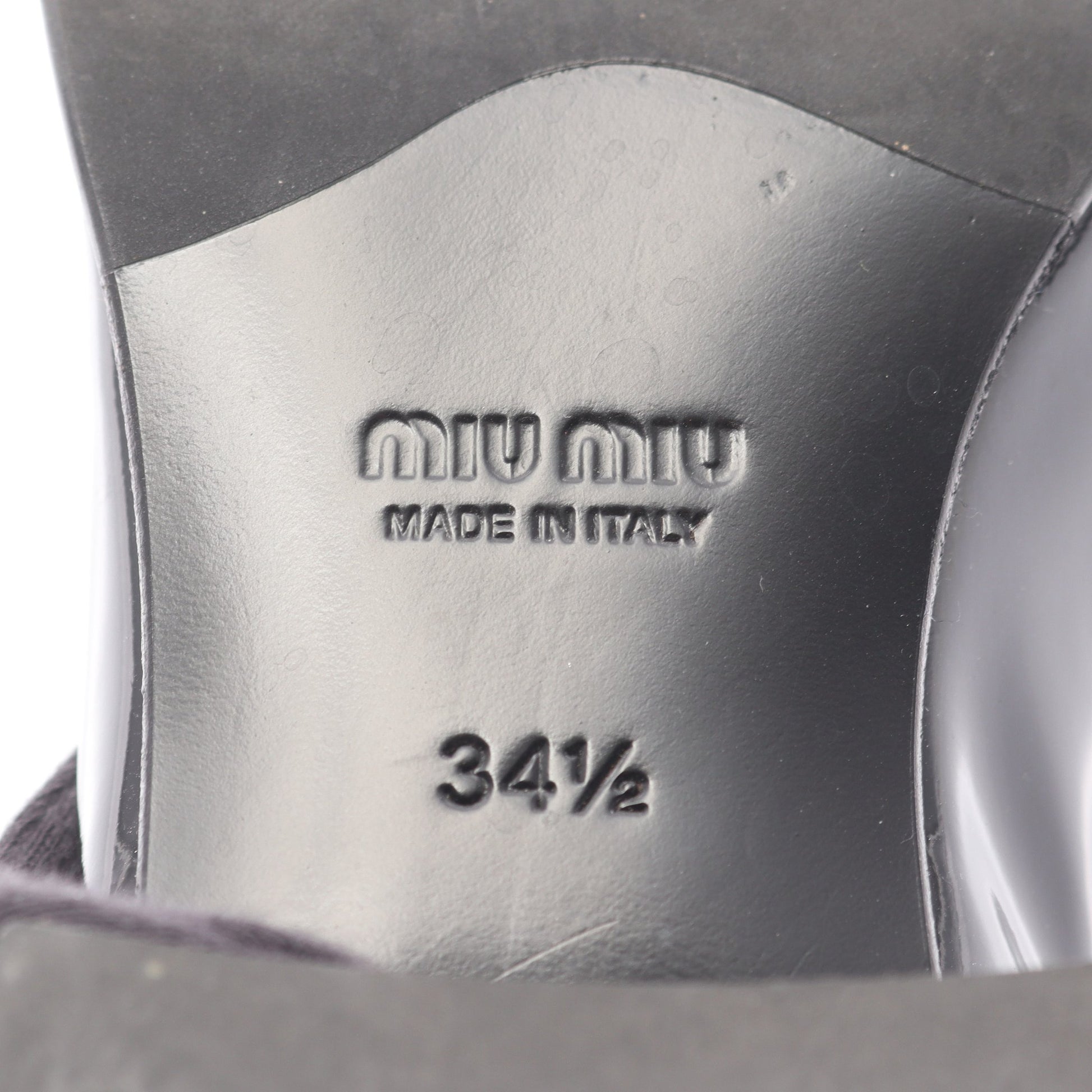 ローファー ロゴ バックル レザー ブラック ミュウミュウ シューズ miu miu