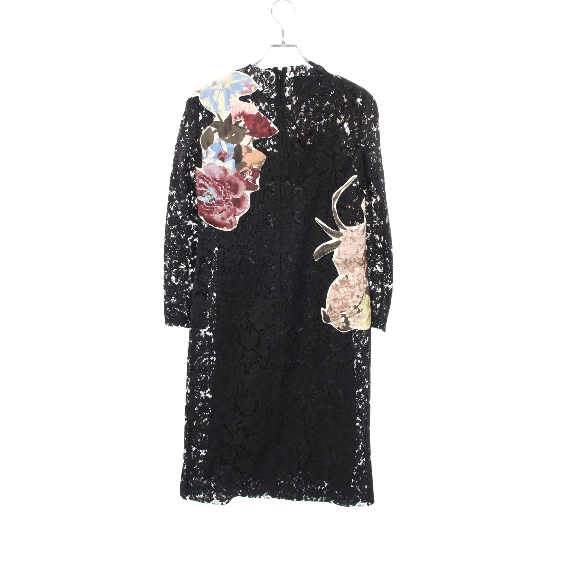 ワンピース 花柄 レース コットン ブラック ヴァレンティノ ワンピース VALENTINO