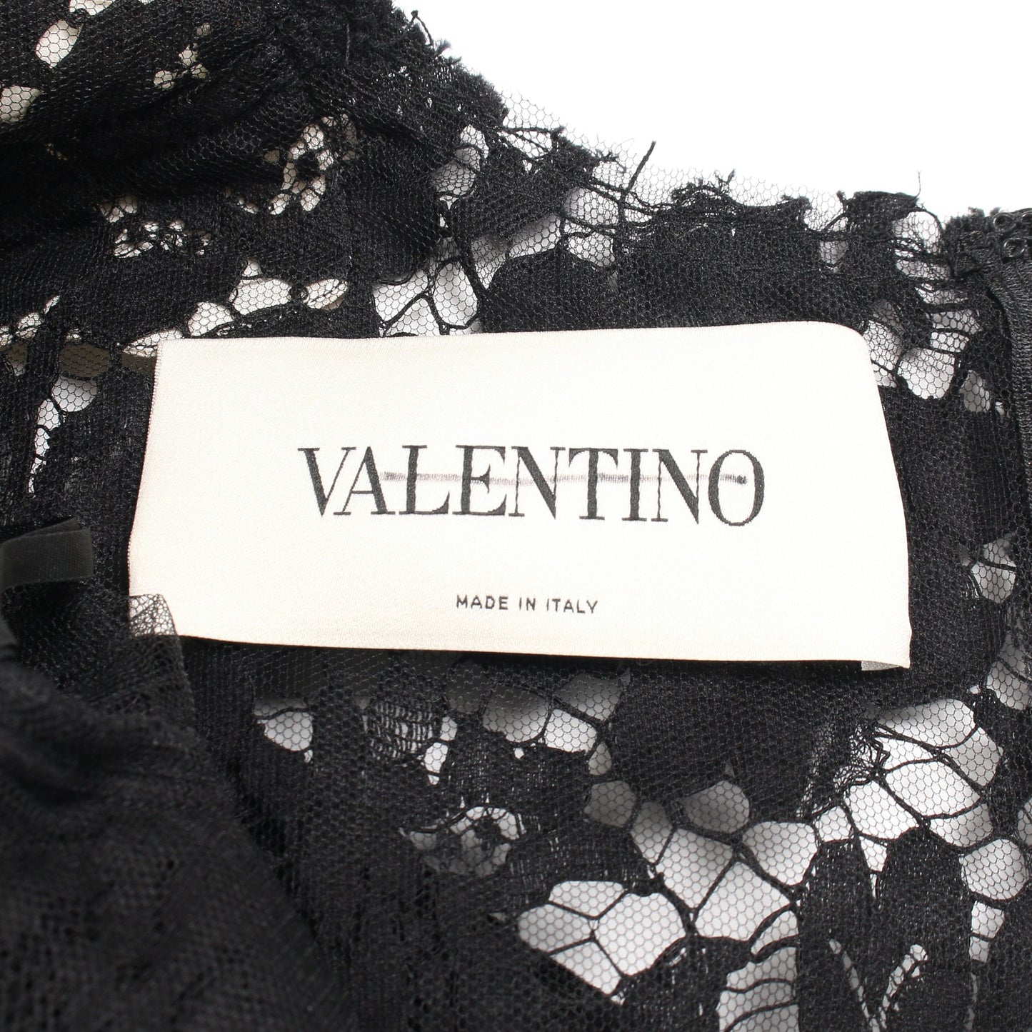 ワンピース 花柄 レース コットン ブラック ヴァレンティノ ワンピース VALENTINO