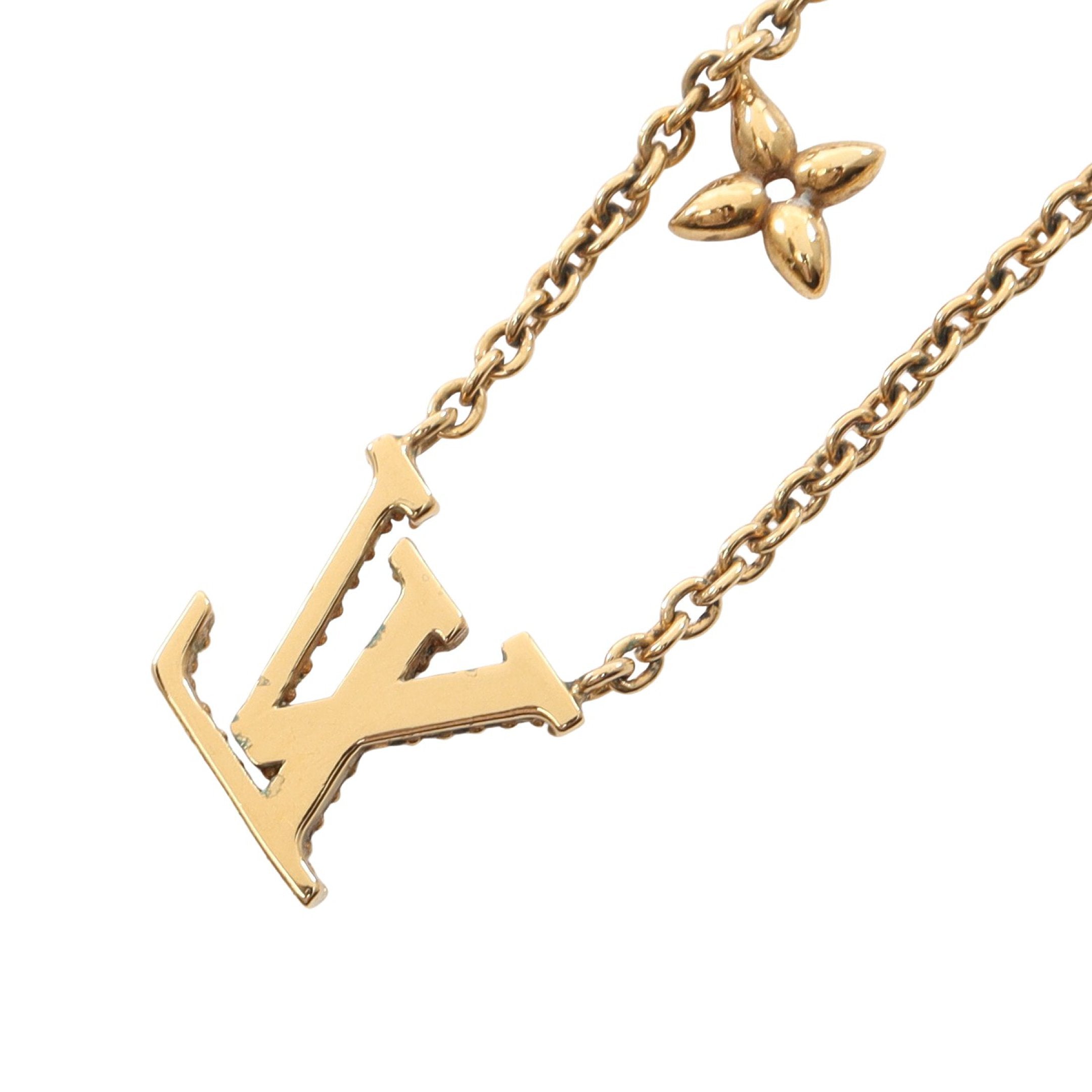 コリエ LV アイコニック ネックレス GP ラインストーン ゴールド