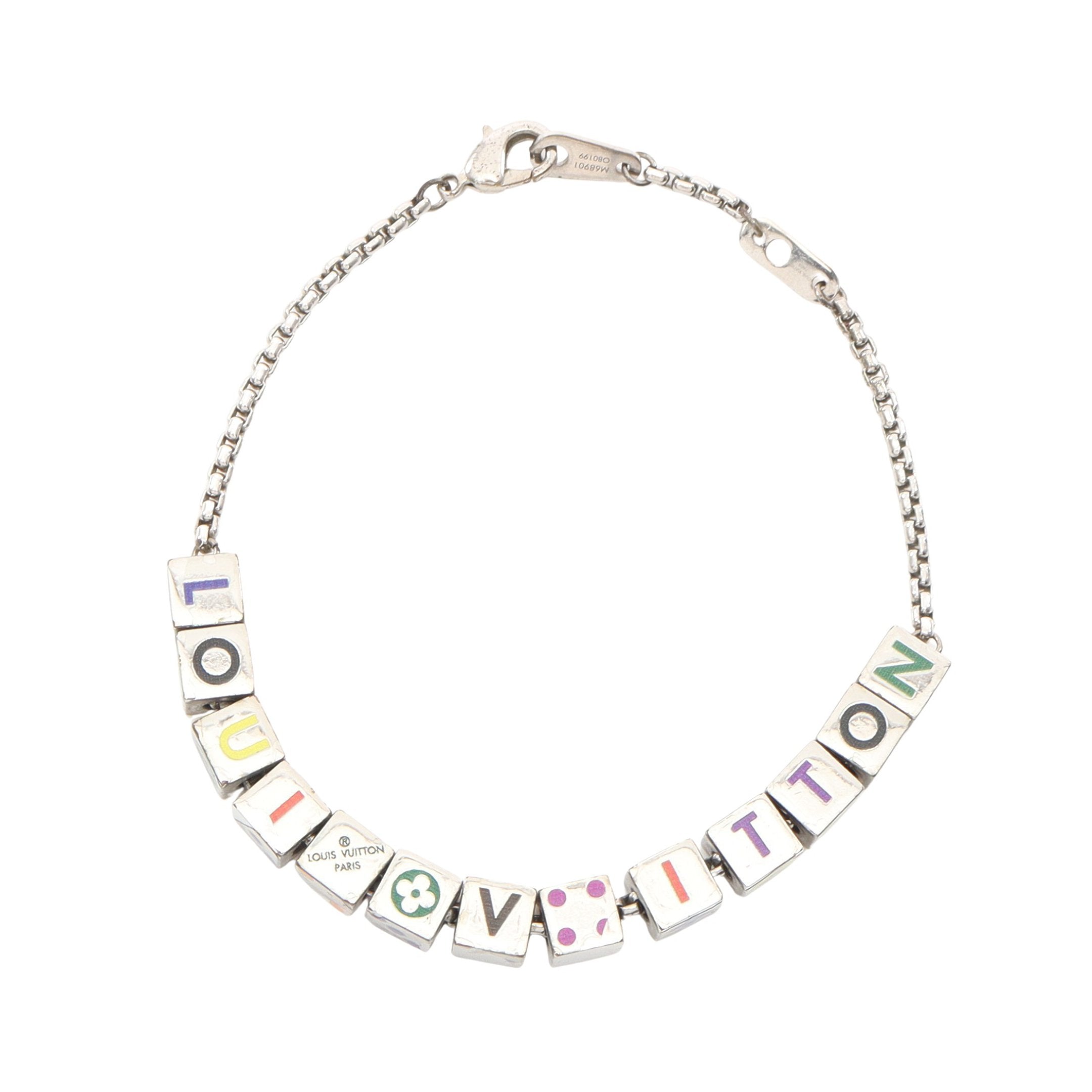 ブラスレ LVプレイイット ブレスレット シルバー マルチカラー ルイ