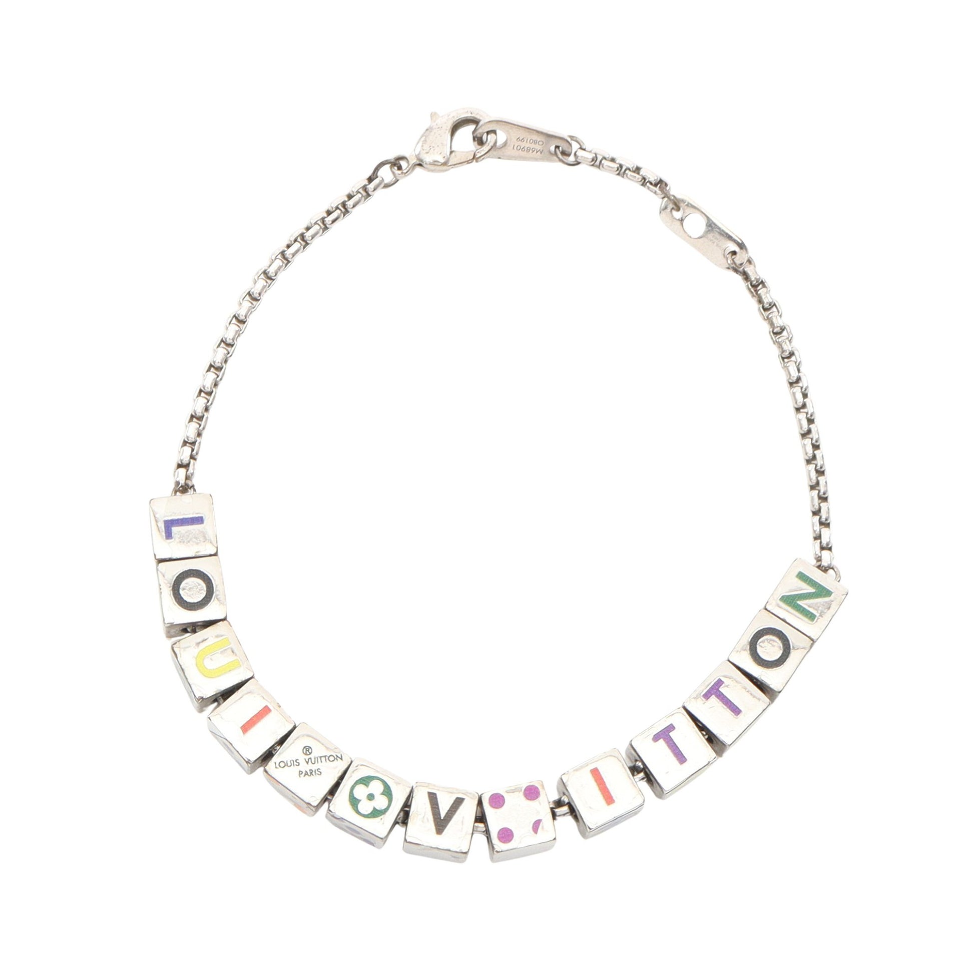 ブラスレ LVプレイイット ブレスレット シルバー マルチカラー ルイヴィトン アクセサリー LOUIS VUITTON