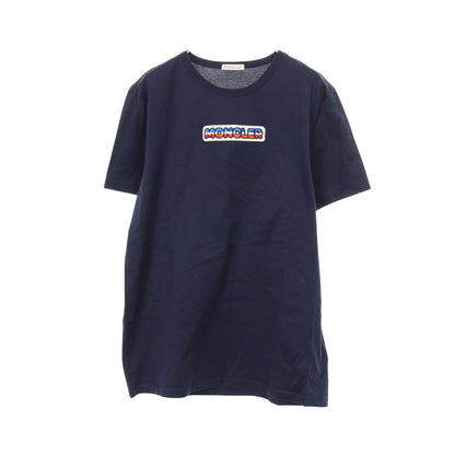 半袖Tシャツ ロゴワッペン コットン ネイビー モンクレール トップス MONCLER