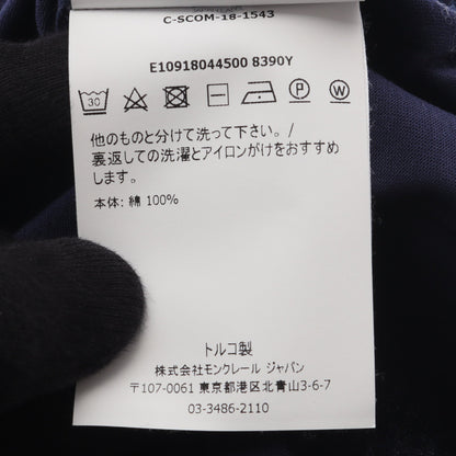 半袖Tシャツ ロゴワッペン コットン ネイビー モンクレール トップス MONCLER