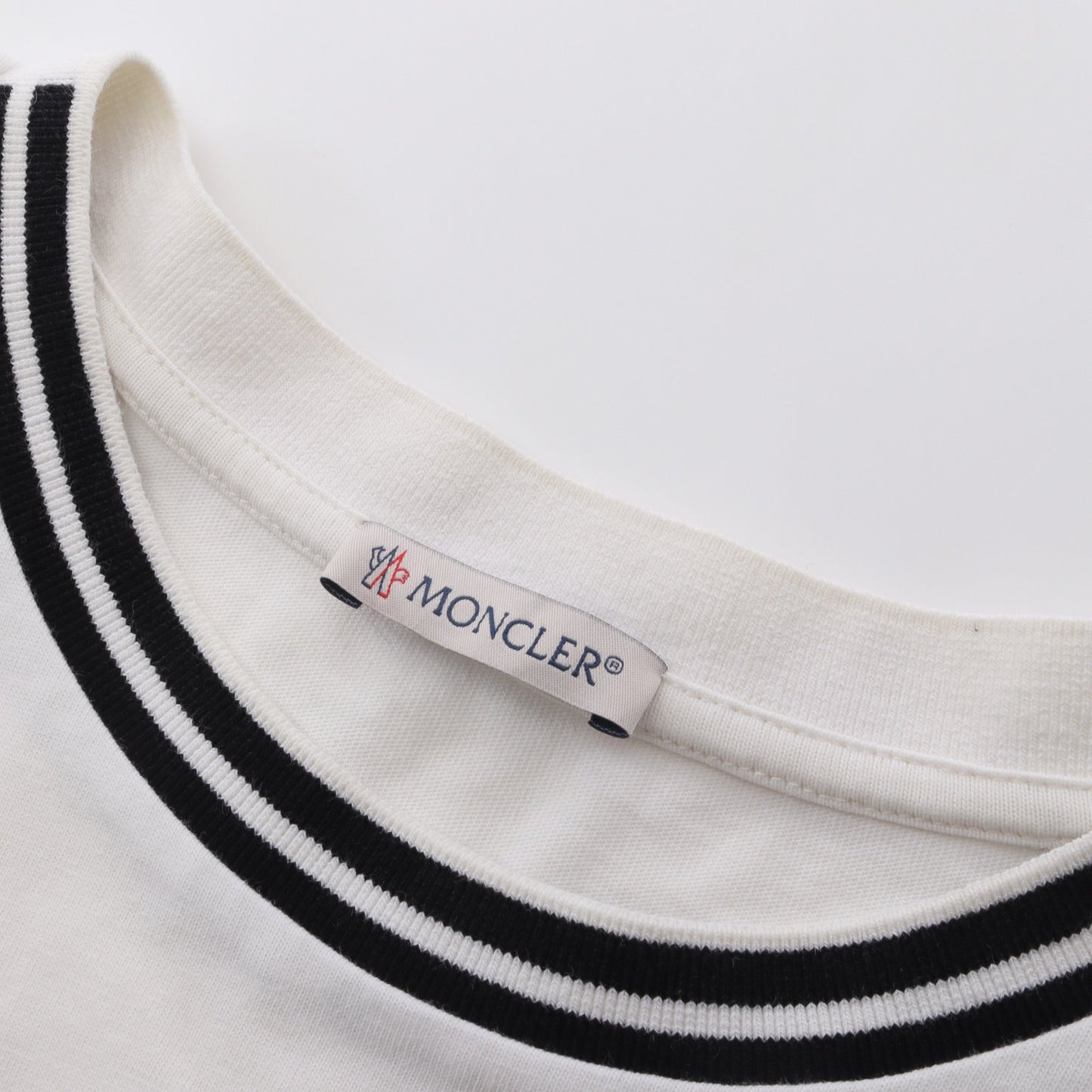半袖Tシャツ コットン ホワイト ブラック モンクレール トップス MONCLER