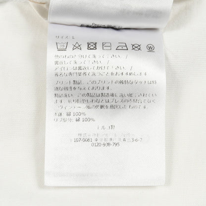 半袖Tシャツ クルーネック ロゴプリント コットン ホワイト モンクレール トップス MONCLER