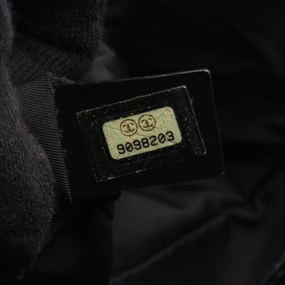 ニュートラベルラインPM ハンドバッグ トートバッグ キャンバス レザー ダークブラウン ブラック シャネル バッグ CHANEL