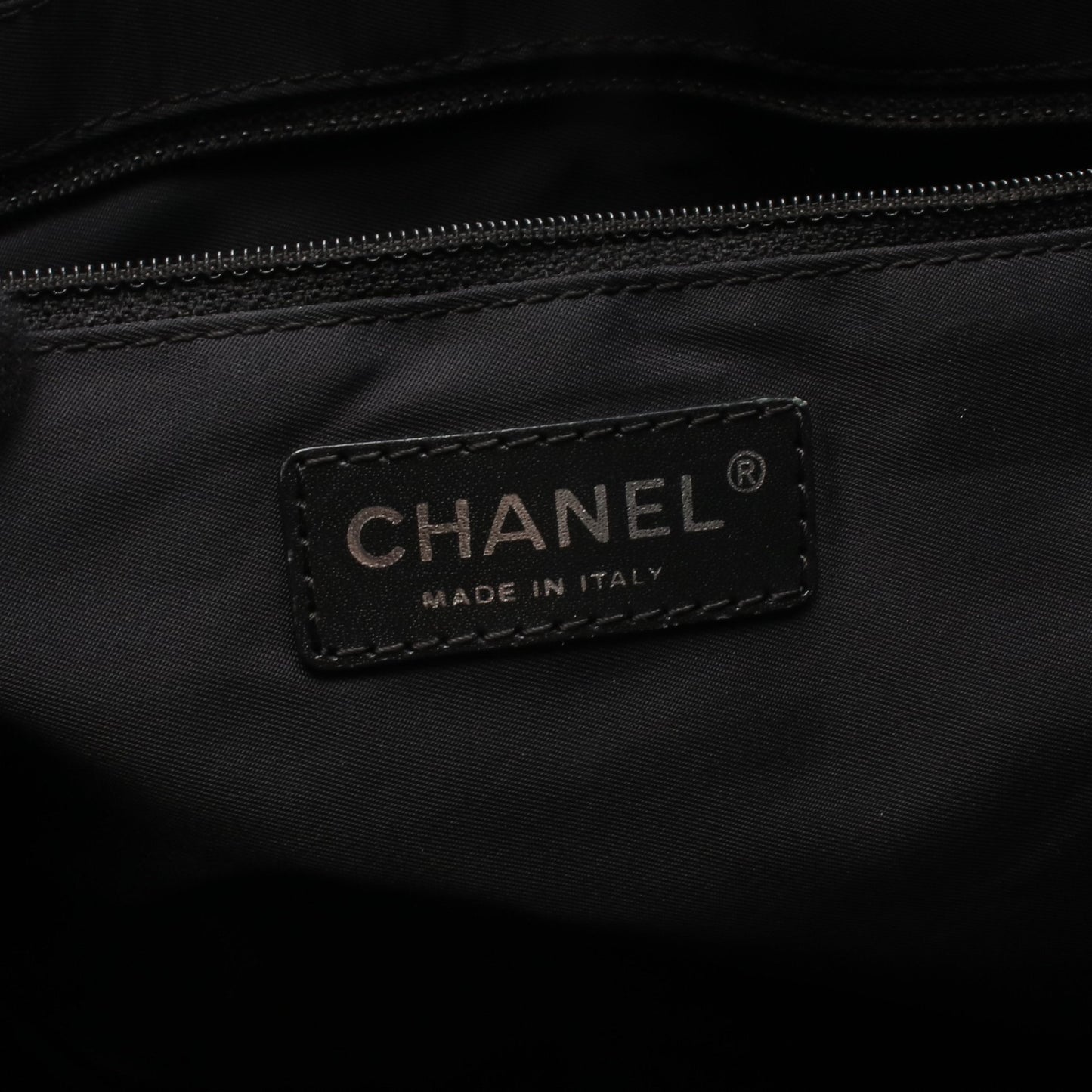 ニュートラベルラインPM ハンドバッグ トートバッグ キャンバス レザー ダークブラウン ブラック シャネル バッグ CHANEL