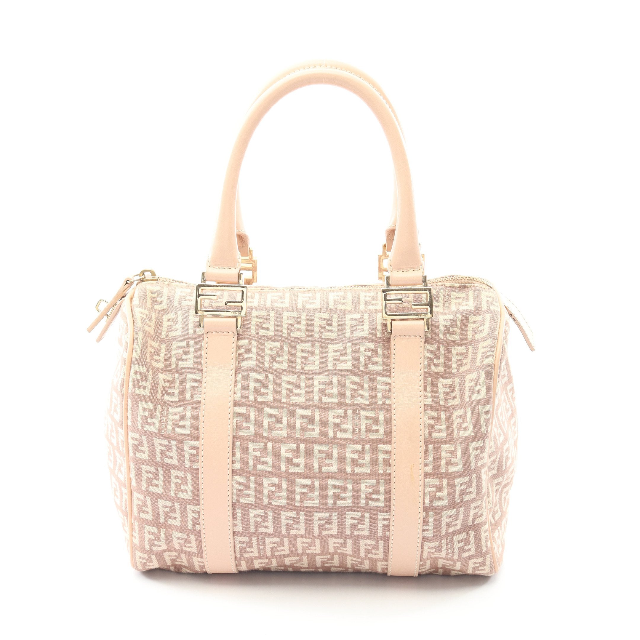 トムフェンディ ズッキーノ ミニボストンバッグ ハンドバッグ キャンバス FENDI フェンディ ズッキーノ ハンドバッグ ブラウン キャンバス ミニ