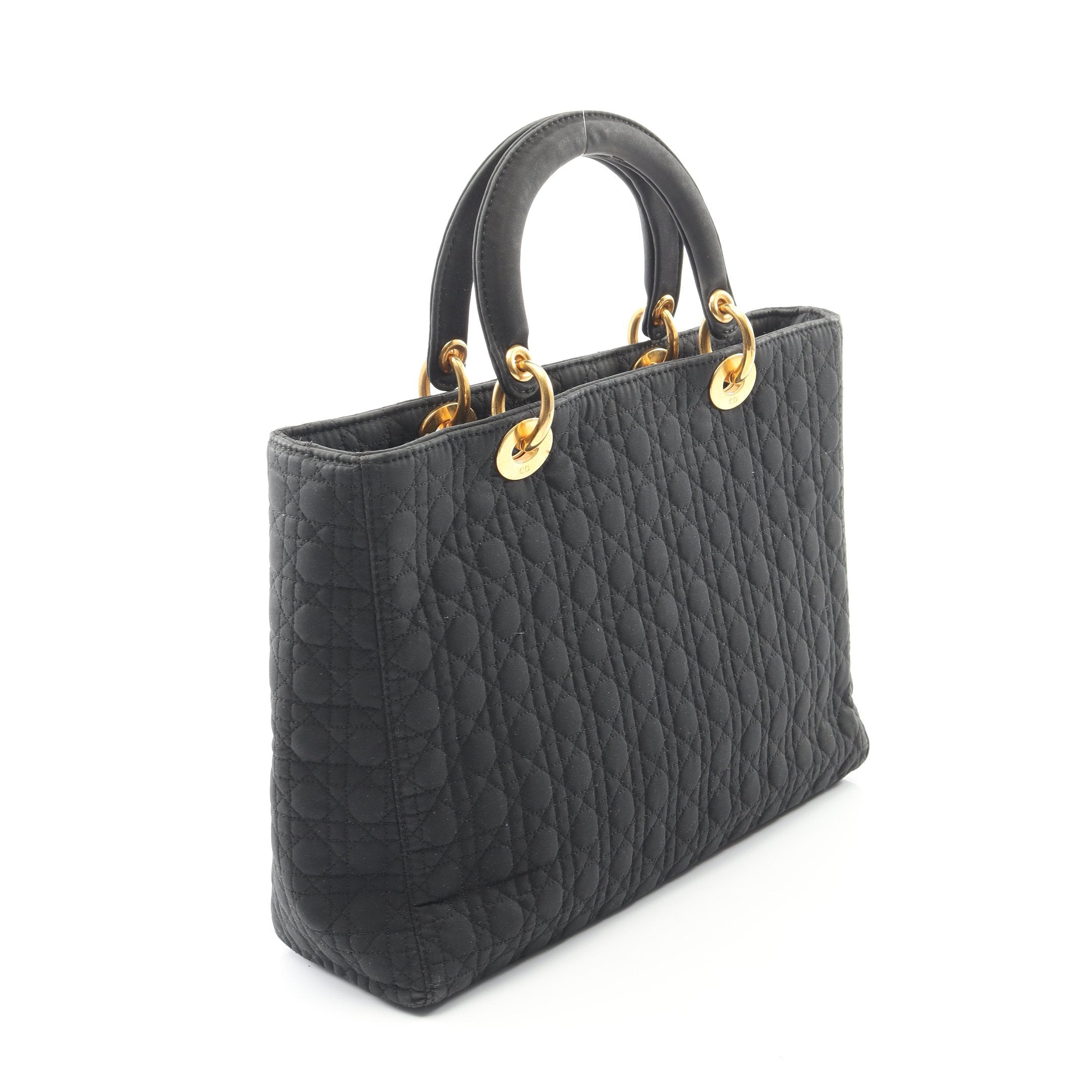 レディディオール ラージ カナージュ ハンドバッグ キャンバス