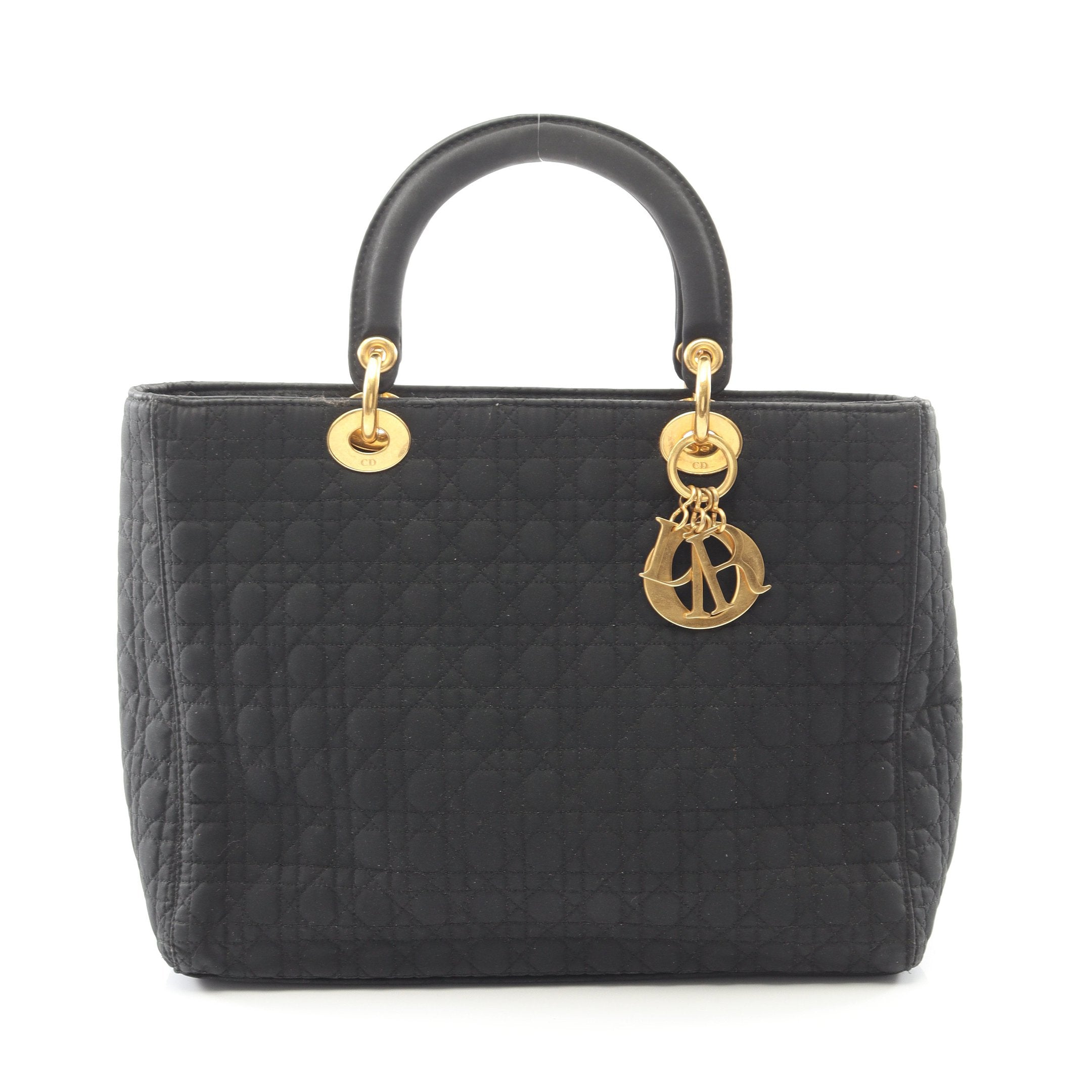 レディディオール ラージ カナージュ ハンドバッグ キャンバス