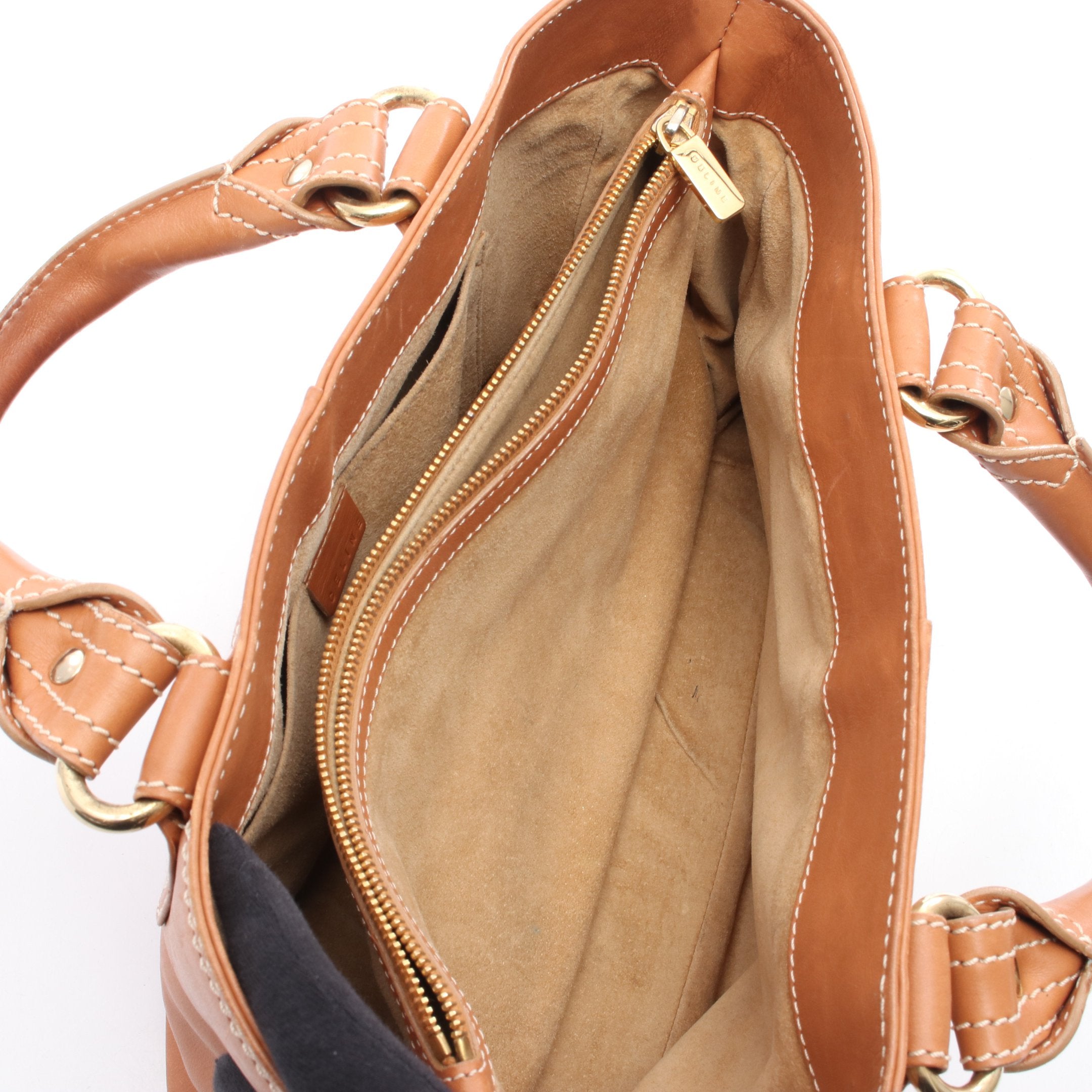 ハンドバッグ レザー ブラウン セリーヌ – RECLO