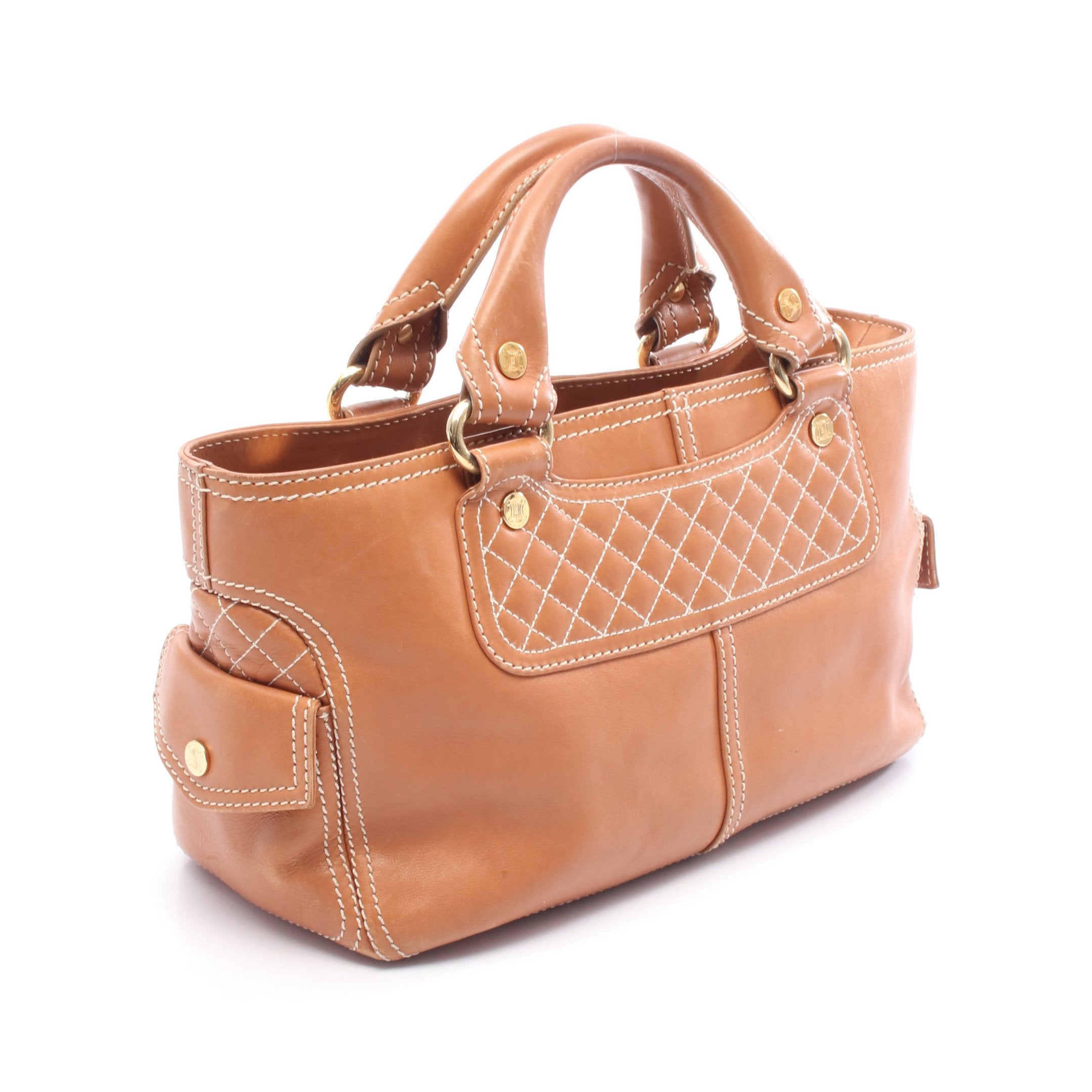 ハンドバッグ レザー ブラウン セリーヌ – RECLO