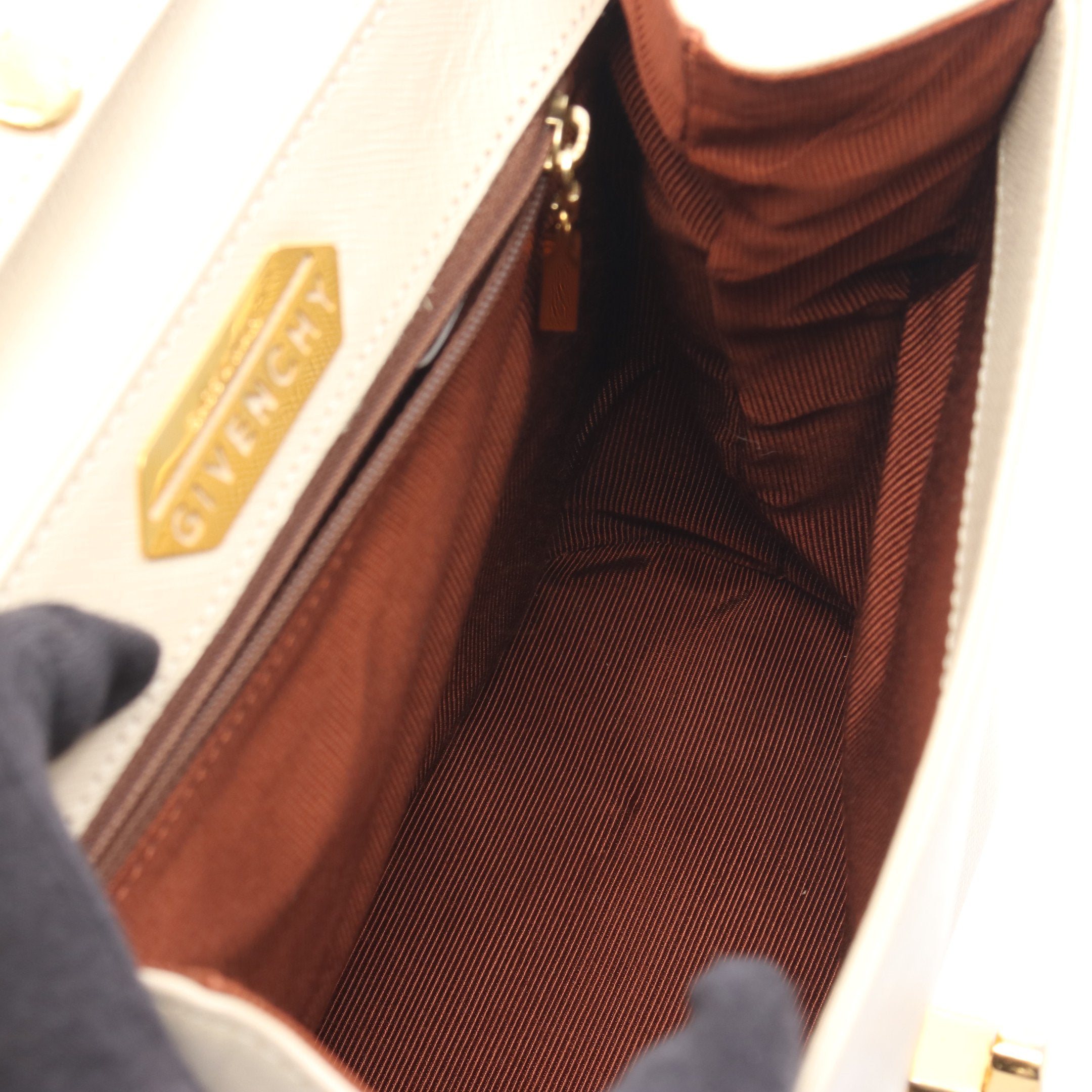 ハンドバッグ レザー アイボリー 2WAY ジバンシィ – RECLO