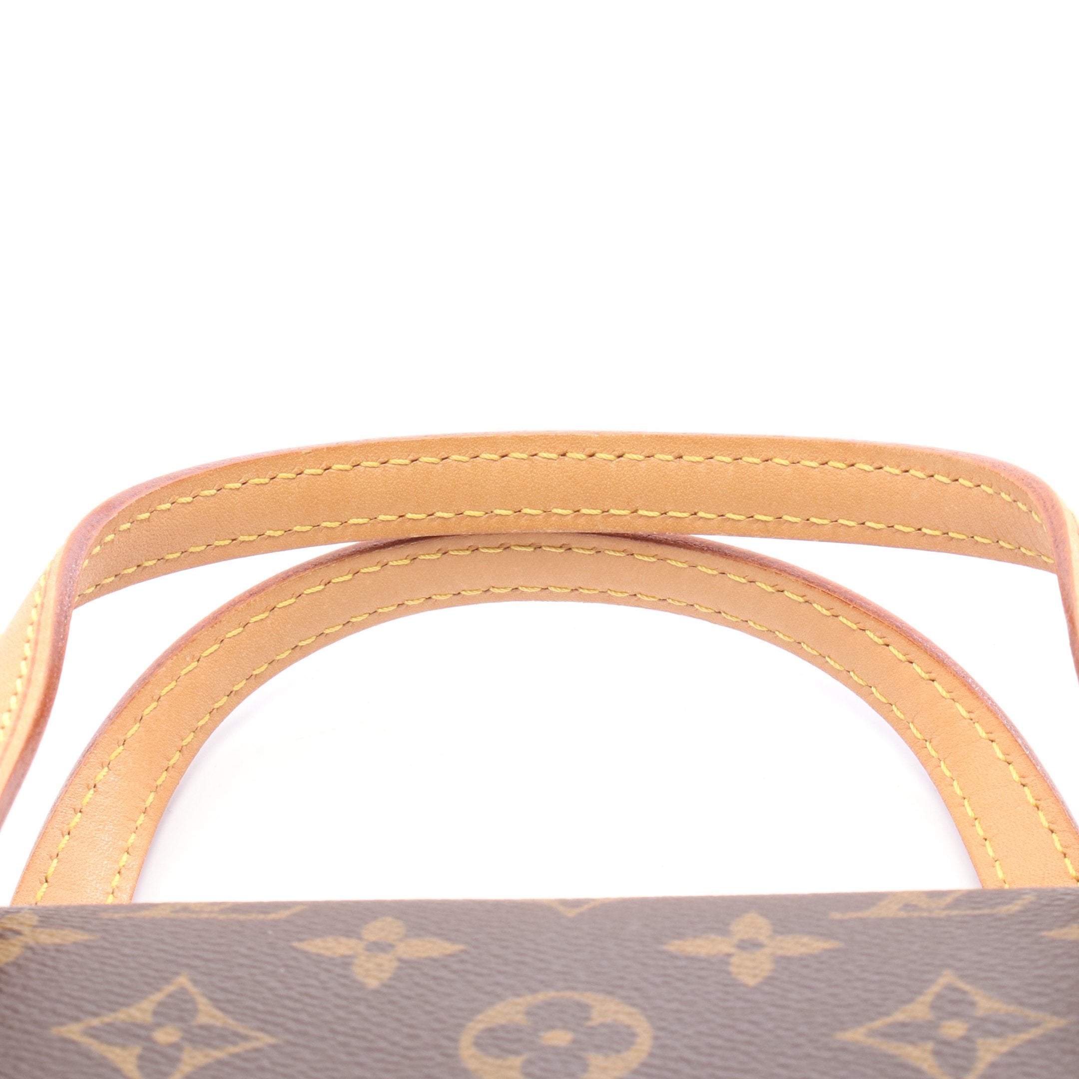 ソナチネ モノグラム ハンドバッグ PVC レザー ブラウン ルイヴィトン