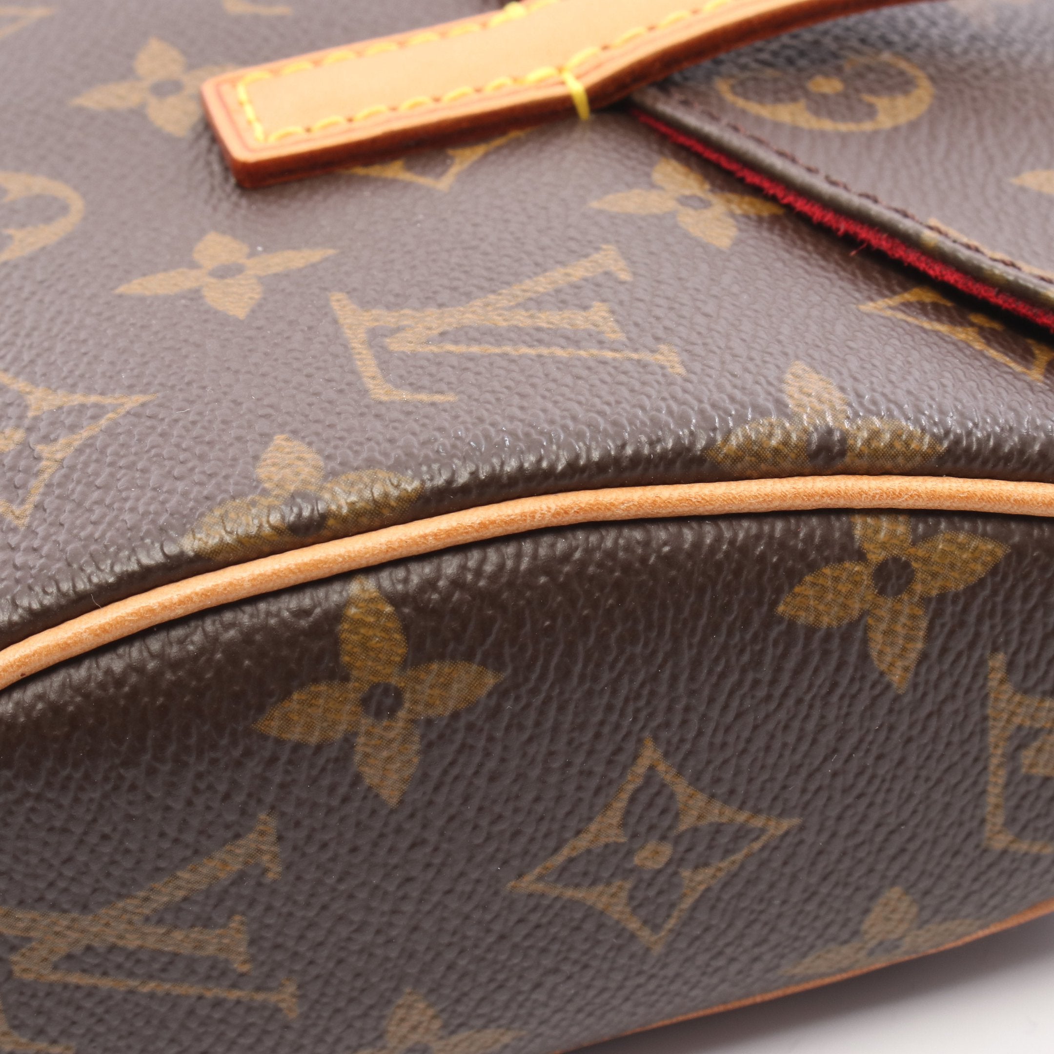 ソナチネ モノグラム ハンドバッグ PVC レザー ブラウン ルイヴィトン